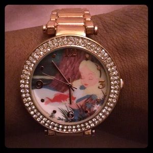 Rose Gold Disney Alice in Wonderland Watch